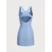 Blue Cut Out Tennis Dress Set