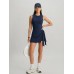 Navy Blue Wrap Tie Skort Romper Navy Blue Wrap Tie Skort Romper