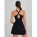 Black X-Back Dress