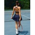 Navy Scoop-Neck Tennis Skirt Navy Scoop-Neck Tennis Skirt