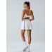 White Contrast Trim Tennis Dress White Contrast Trim Tennis Dress