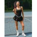 Black Color-Block V-Line Tennis Skirt Black Color-Block V-Line Tennis Skirt