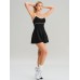 Black Contrast A-Line Sports Dress