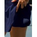 Navy Scoop-Neck Tennis Skirt Navy Scoop-Neck Tennis Skirt