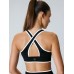 Black Contrast Cutout Tennis Dress - Light Support Black Contrast Cutout Tennis Dress - Light Support