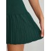 Olive Green Front Zip Line Sport Dress Olive Green Front Zip Line Sport Dress