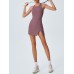 Purple X-Back Tennis Dress