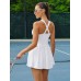 Halter Neck Pleated Tennis Dress Halter Neck Pleated Tennis Dress