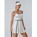 White Contrast Trim Tennis Dress White Contrast Trim Tennis Dress