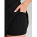 Black Contrast A-Line Sports Dress
